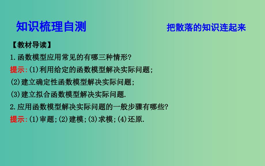 2019届高考数学一轮复习 第二篇 函数、导数及其应用 第9节 函数模型及其应用课件 理 新人教版.ppt_第4页