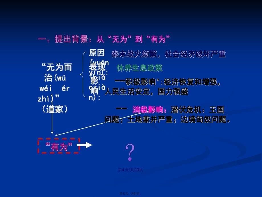 复习考点罢黜百家独尊儒术学习教案_第5页