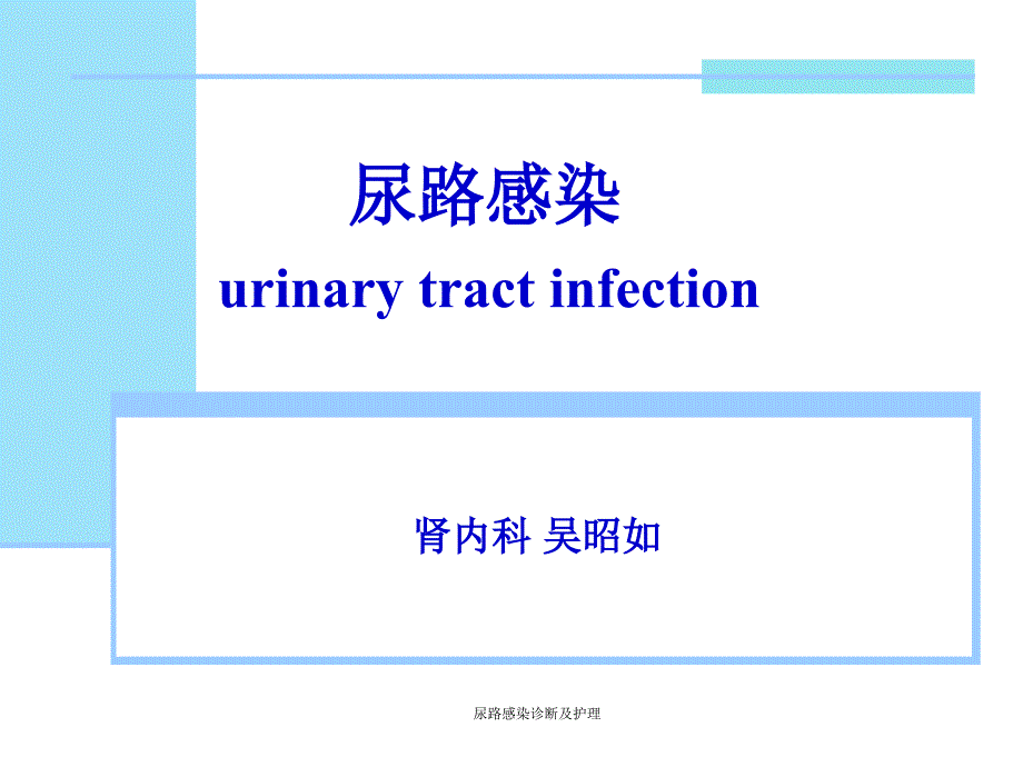 尿路感染诊断及护理_第1页