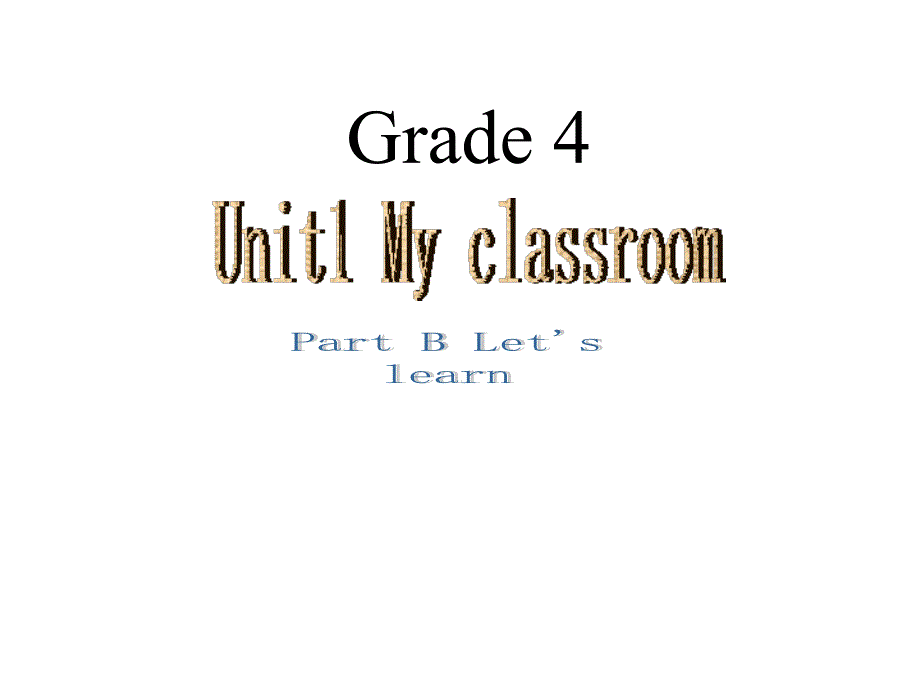 PEP小学英语四年级上册Unit1 My classroom课件_第1页