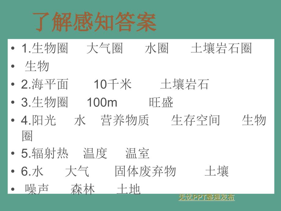 八年级生物冀少版下册第七单元第二章第三节生物圈12张ppt课件_第4页