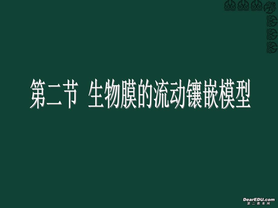 42流动镶嵌模型_第1页