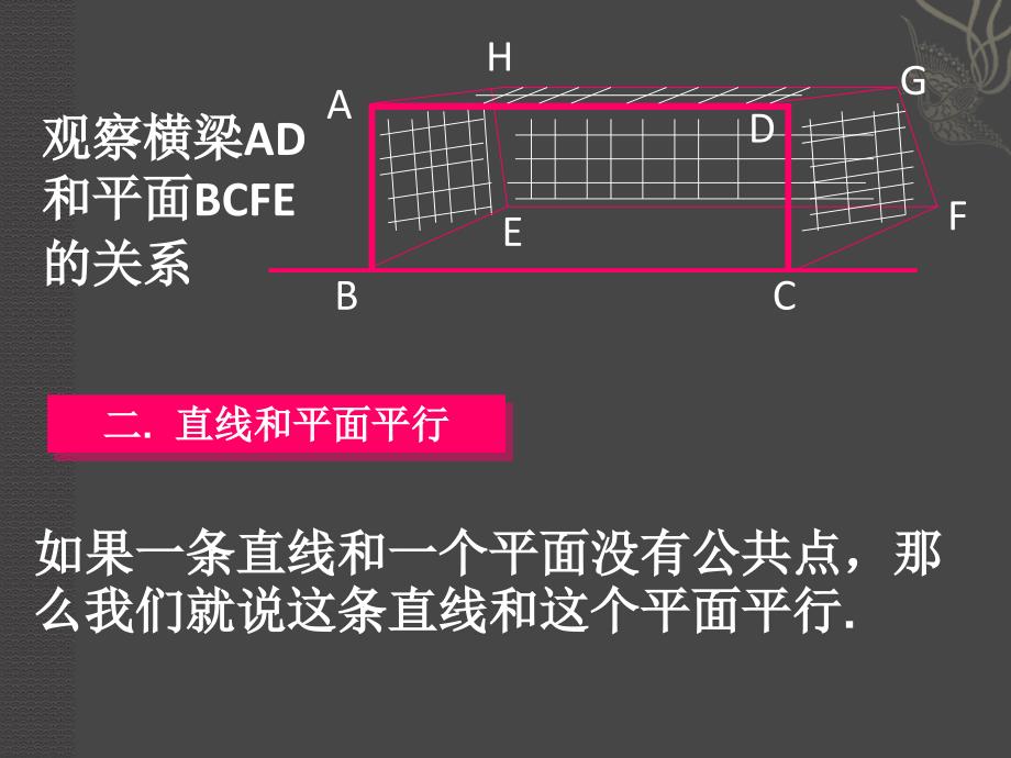 直线与平面平行的判定定理和性质.ppt_第4页