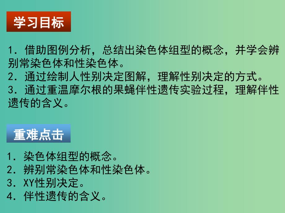 2019高中生物第二章染色体与遗传2.3.1性染色体和伴性遗传的概念课件浙科版必修2 .ppt_第3页