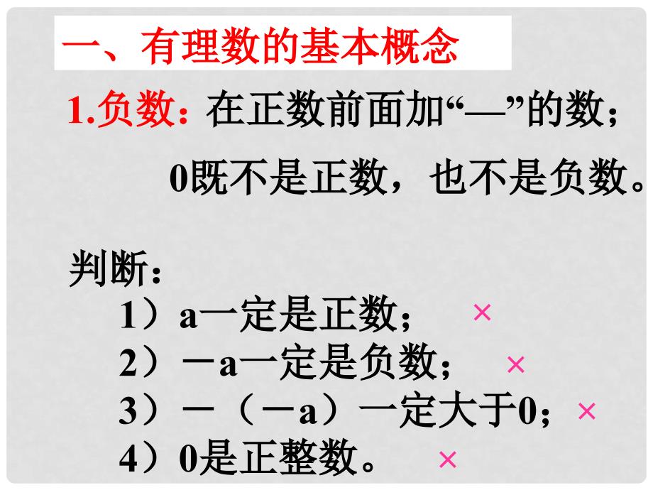 四川省宜宾市七年级数学上册《有理数》总复习课件 北师大版_第3页