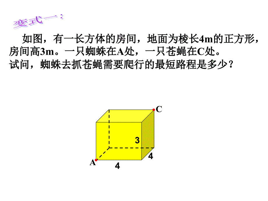 趣谈立体图形中的最短路程课件_第4页