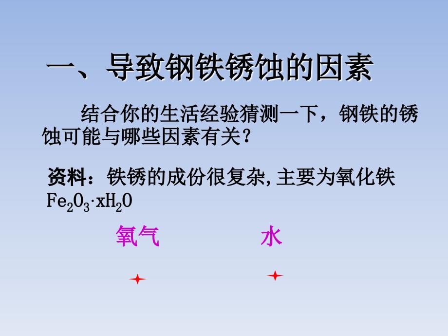 九年级化学全册第9单元金属第三节钢铁的锈蚀与防护鲁教版课件.ppt_第3页