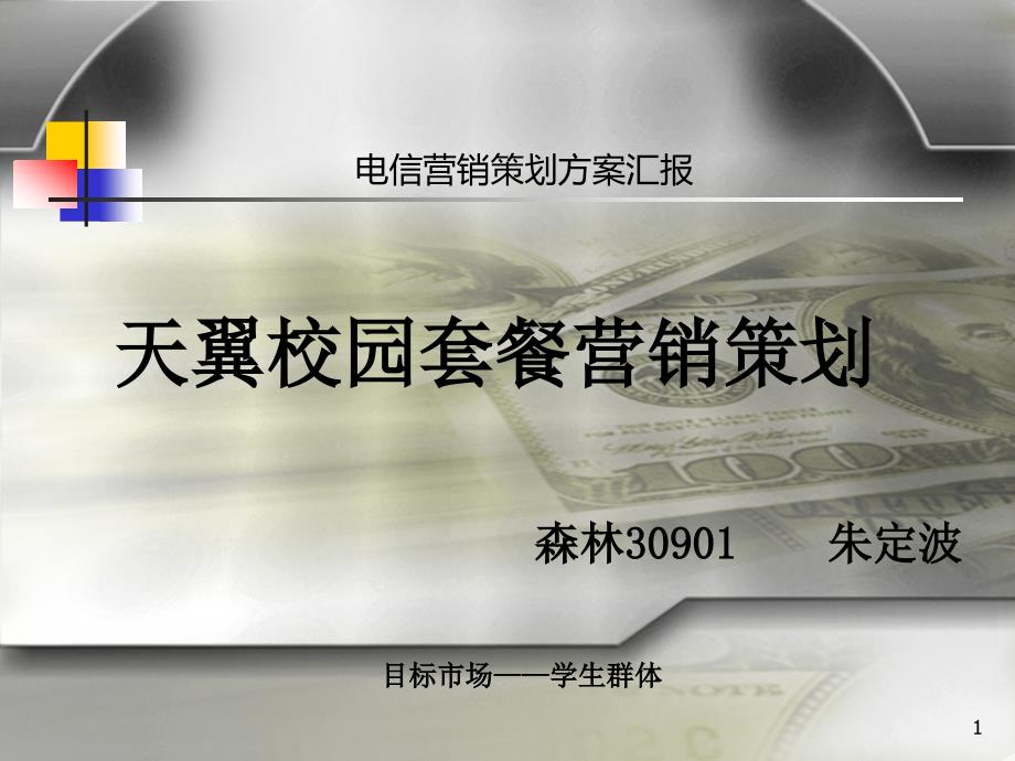 天翼校园套餐营销朱定波_第1页