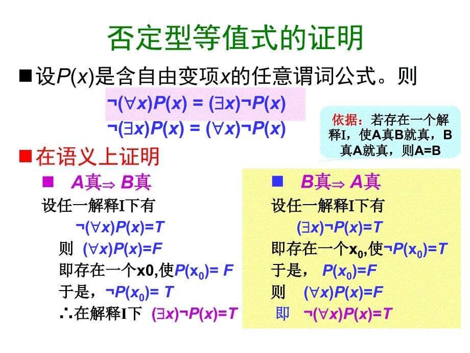 交大数理逻辑课件5-1谓词逻辑的等值和推理演算.ppt_第5页