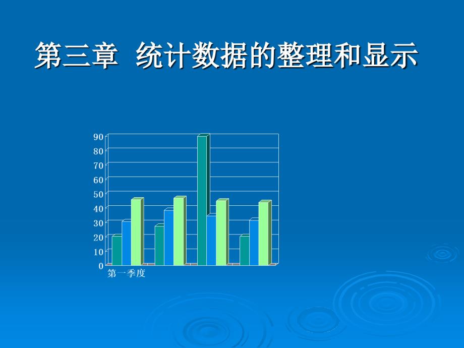 统计学统计数据的整理和显示_第1页