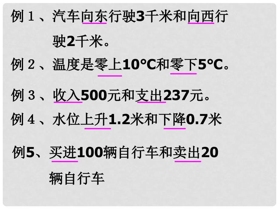 吉林省长市榆树市七年级数学上册 2.1.1 正数和负数课件 （新版）华东师大版_第3页