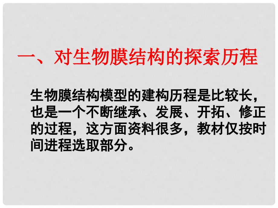 高中生物《第四章 第二节 生物膜的流动镶嵌模型》课件3 新人教版必修1_第2页