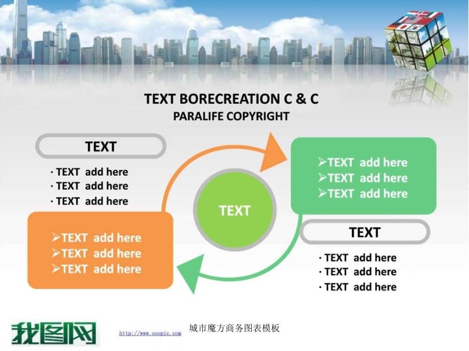 城市魔方商务图表模板课件_第4页