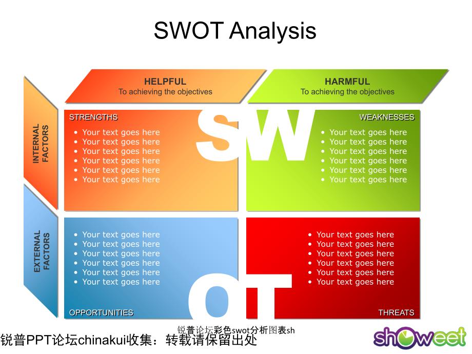 锐普论坛彩色swot分析图表sh课件_第1页