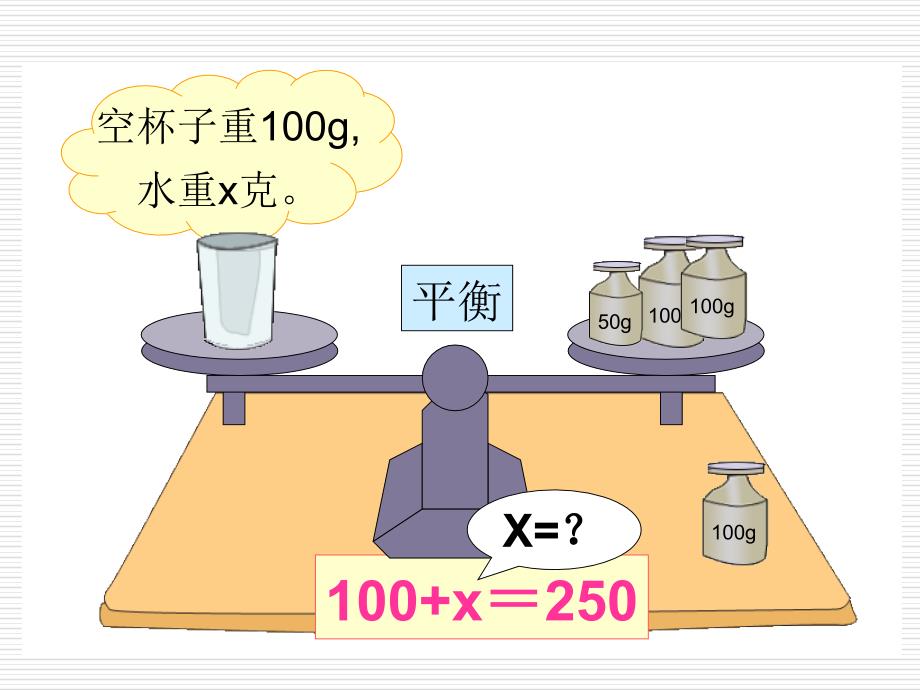 北师大版小学四年级下册数学《天平游戏》ppt课件_第4页