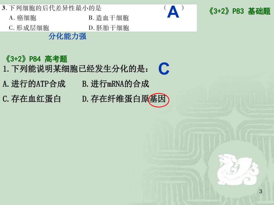 细胞分化、衰老、凋亡、癌变_第3页