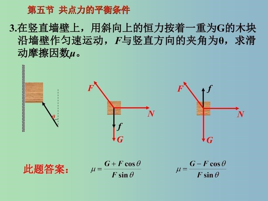 高三物理一轮复习 共点力的平衡条件课件.ppt_第5页