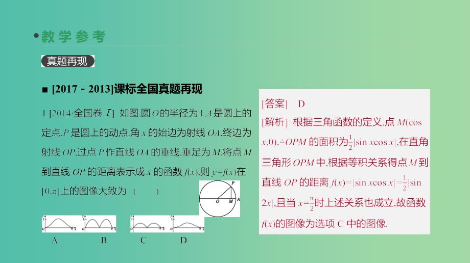 2019届高考数学一轮复习 第3单元 三角函数、解三角形 第16讲 任意角和弧度制及任意角的三角函数课件 理.ppt_第4页