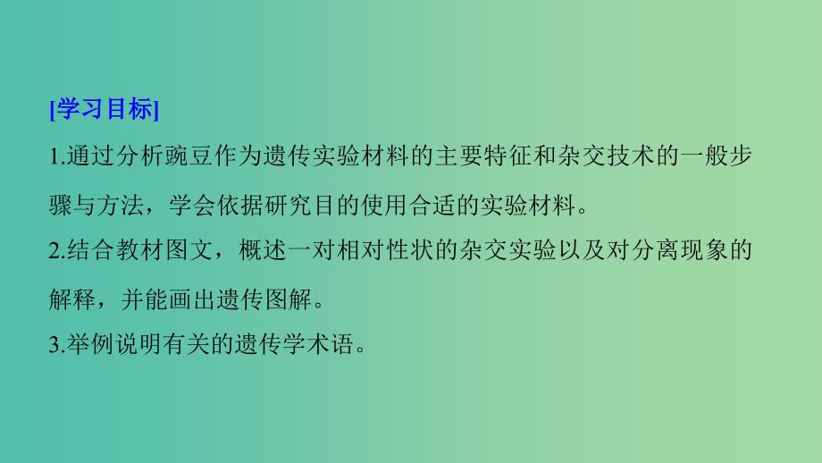 通用版2018-2019版高中生物第一章孟德尔定律第一节分离定律Ⅰ课件浙科版必修2 .ppt_第2页