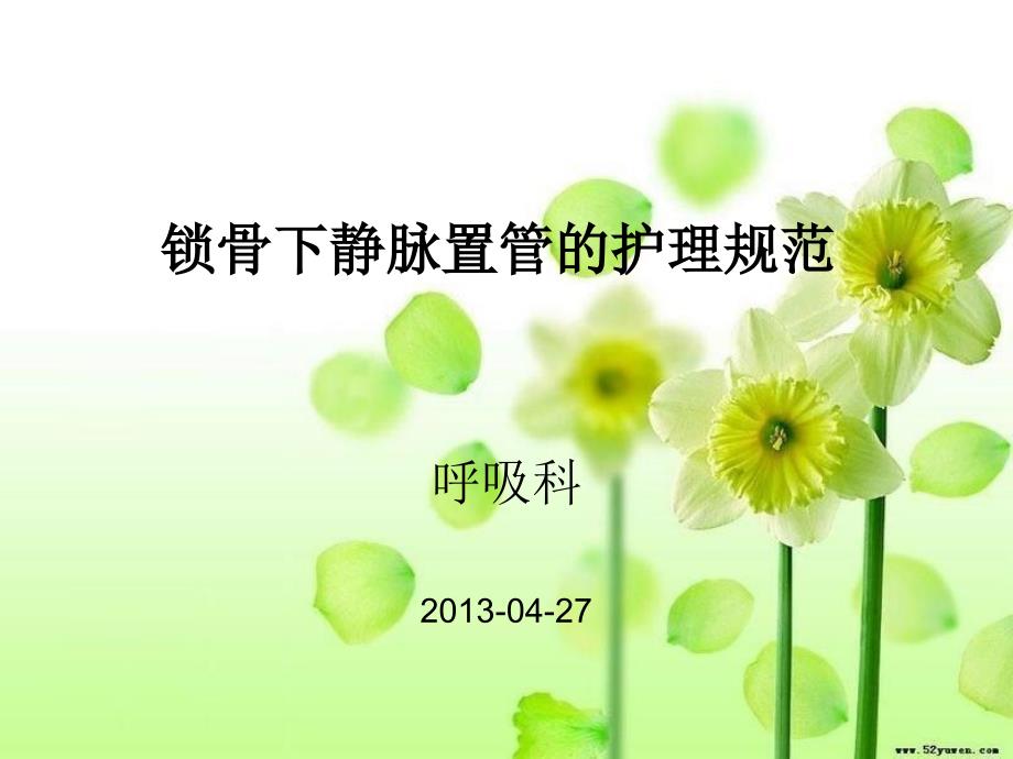 锁骨下静脉置管的护理规范.ppt_第1页