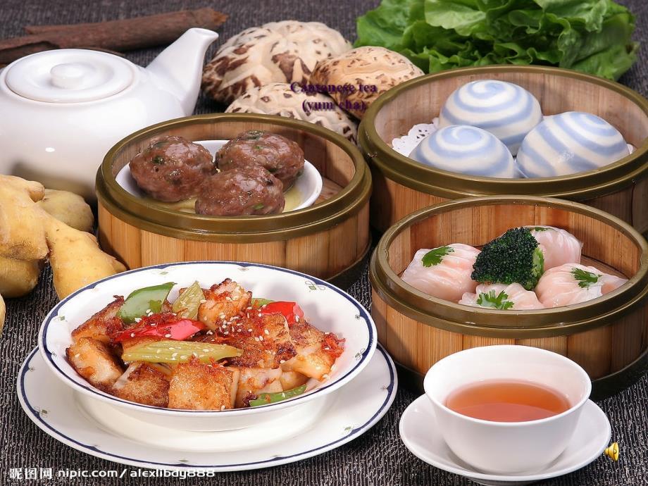 广式早茶的英文介绍ppt课件_第1页