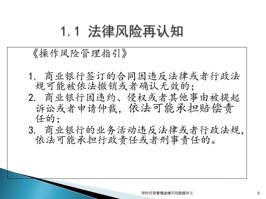 银行经营管理法律风险防控讲义课件_第5页