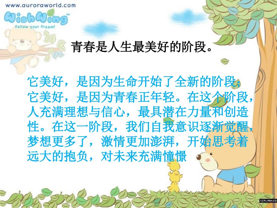 珍惜青春年华树立远大理想主题班会ppt_第3页