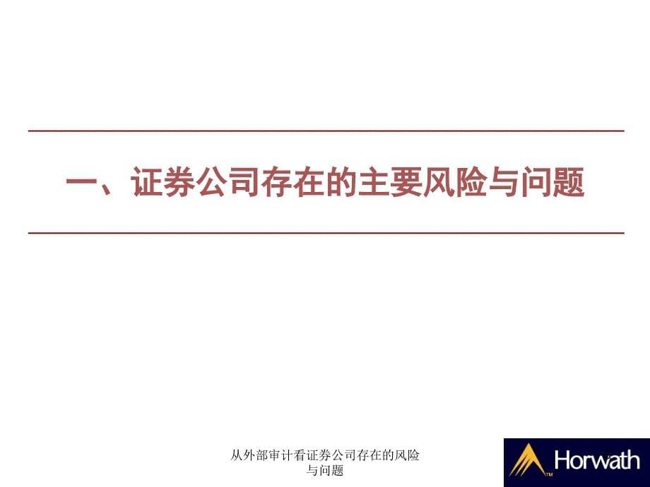 从外部审计看证券公司存在的风险与问题课件_第5页