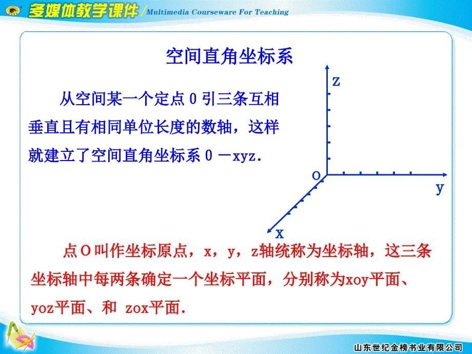 空间直角坐标系的建立2.3.2空间直角坐标系中点的坐标_第5页