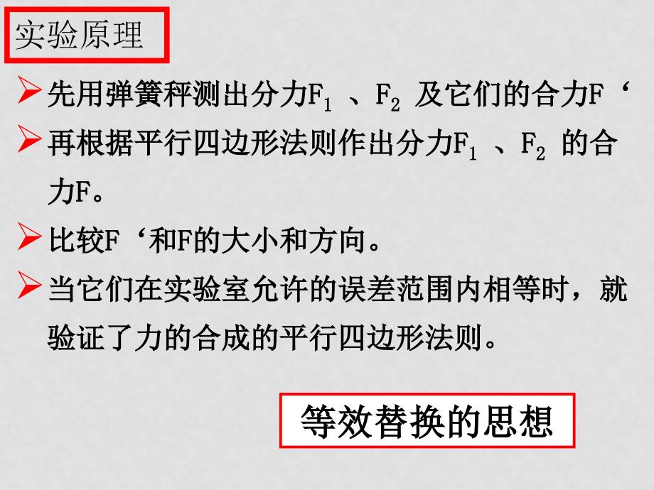 高中物理验证力的平行四边形定则课件_第3页