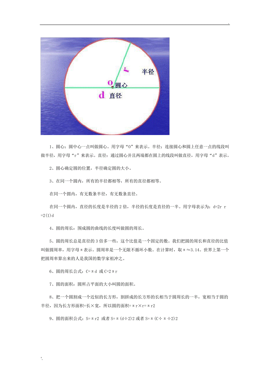 小学关于圆的知识总结504_第1页