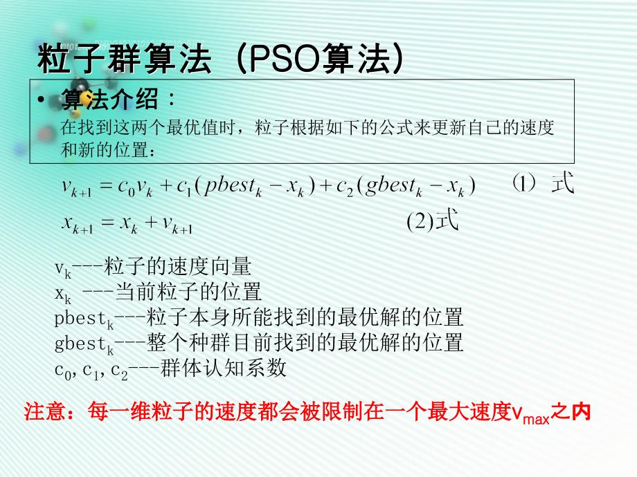 第九章解连续性优化问题的粒子群优化算法课件_第4页