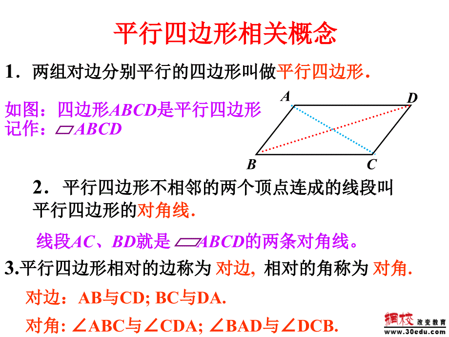 1911平行四边形的性质（1）_第4页