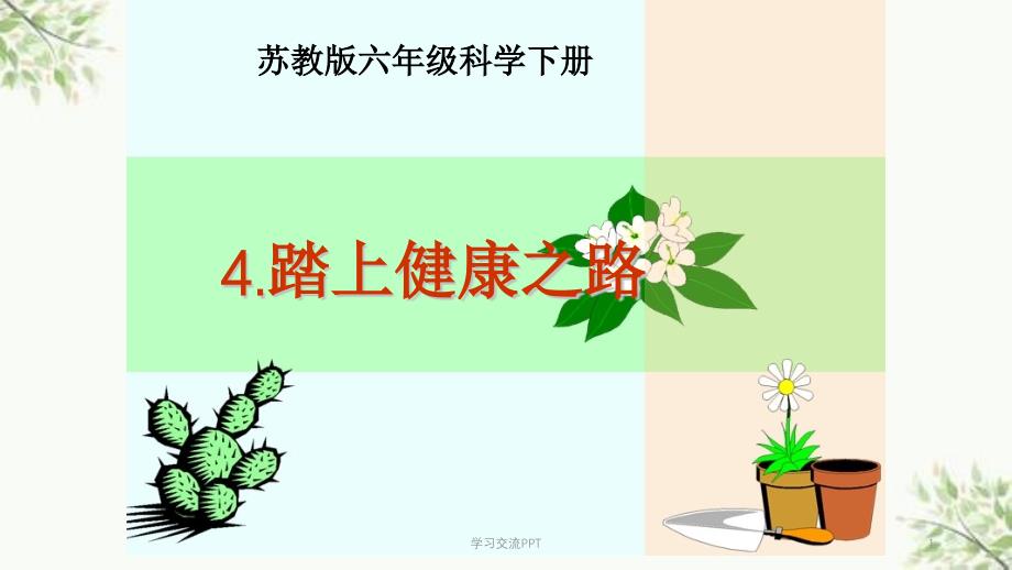 苏教版六年级科学下册---踏上健康之路课件_第1页