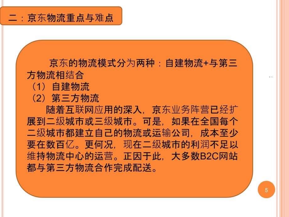 京东物流配送存在的问题及ppt课件_第5页