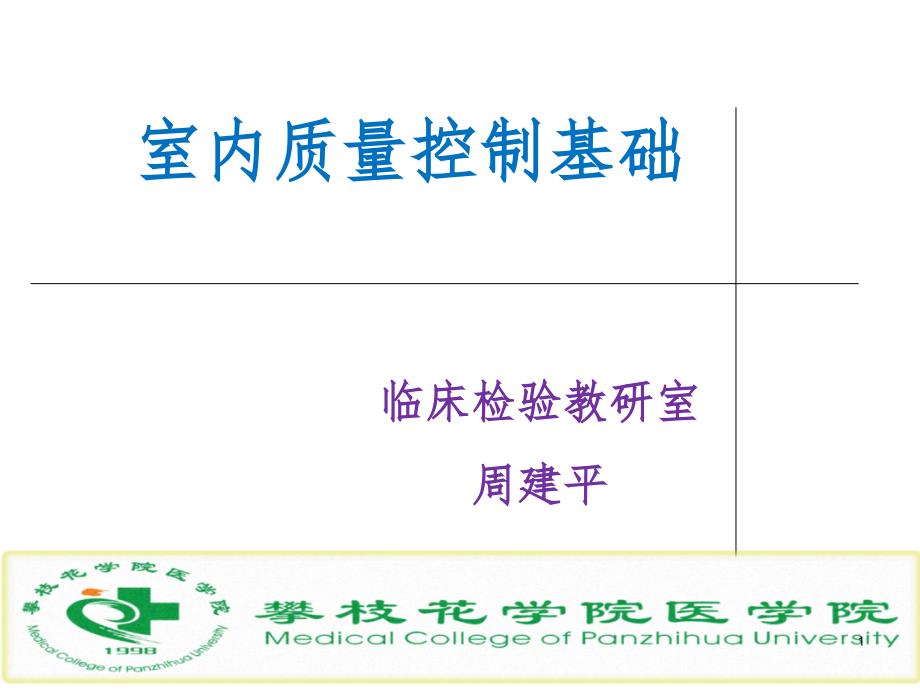 室内质量控制1PPT演示课件_第1页