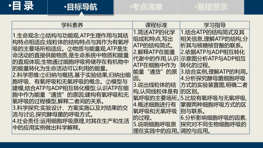 第三单元课时2细胞的能量“通货”——ATPATP的主要来源——细胞呼吸_第4页