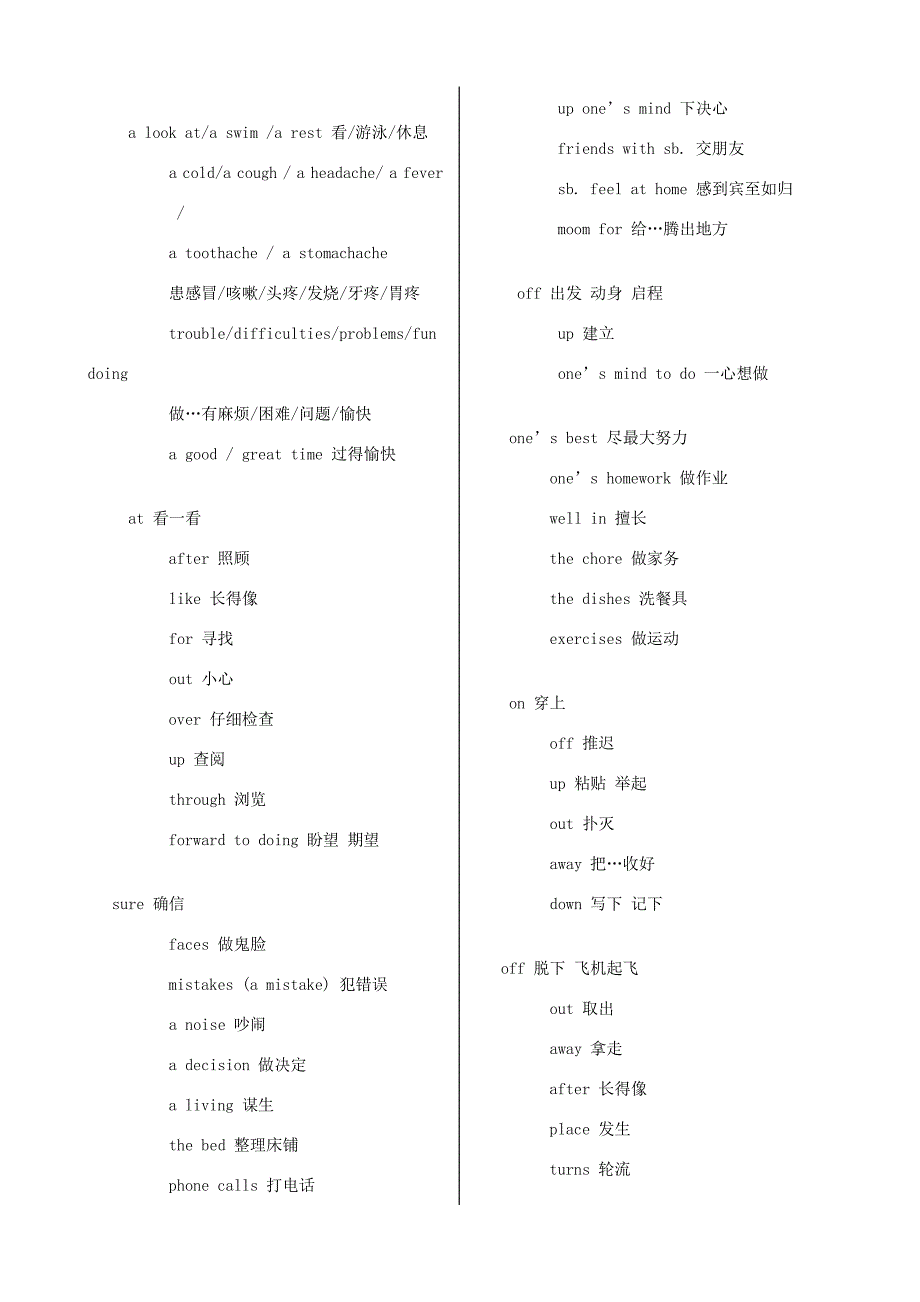 中考英语常考的动词短语归纳_第3页