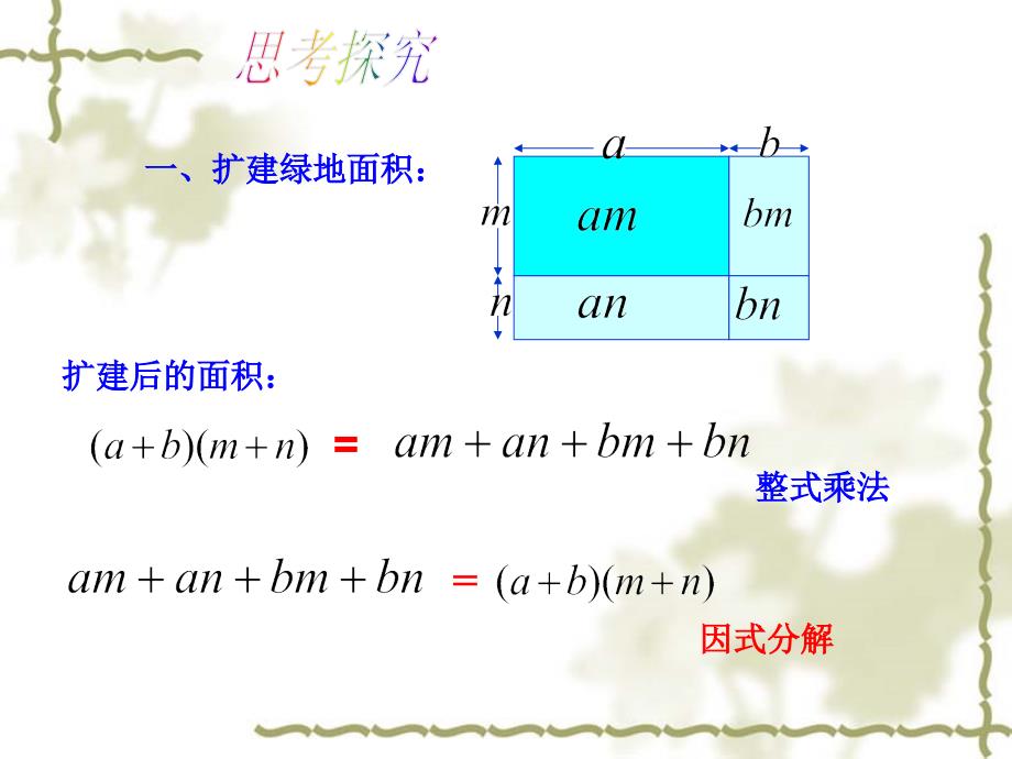 八年级上册因式分解第一课时课件_第3页