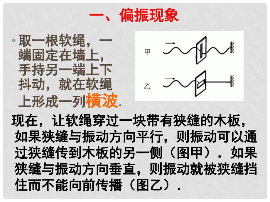 高中物理 第十三章 光 13.6 光的偏振课件 新人教版选修34_第3页