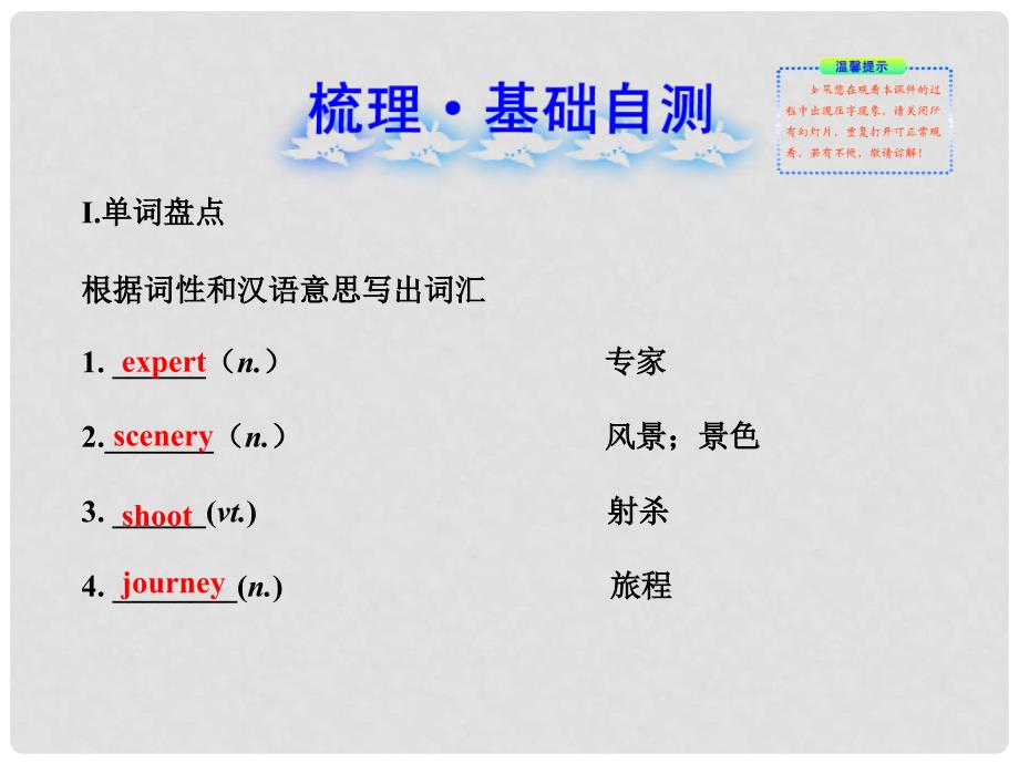 高考英语 Module 3 My First Ride on a Train复习方略课件 外研版必修1_第2页