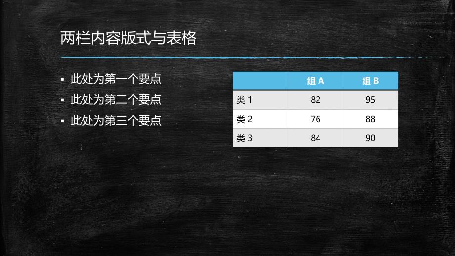 漂亮的黑板背景教育类PPT_第4页