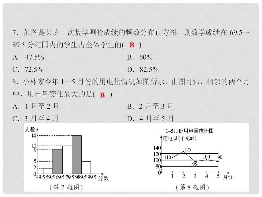 七年级数学下册 随堂特训 第10章 数据的收集、整理与描述综合检测题课件 （新版）新人教版_第5页