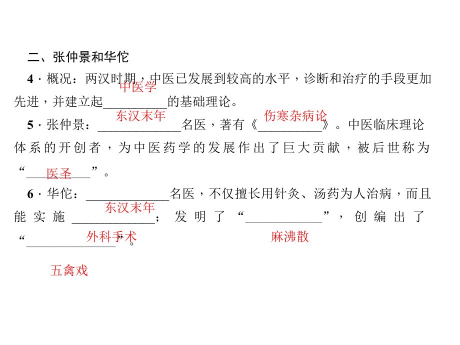 人教部编版七年级上册历史作业课件第15课两汉的科技和文化_第4页