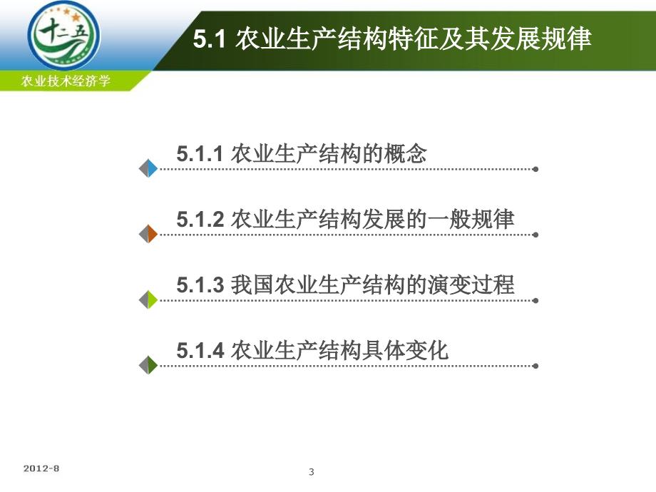 农业技术经济学：第五章 农业生产结构及其优化_第3页