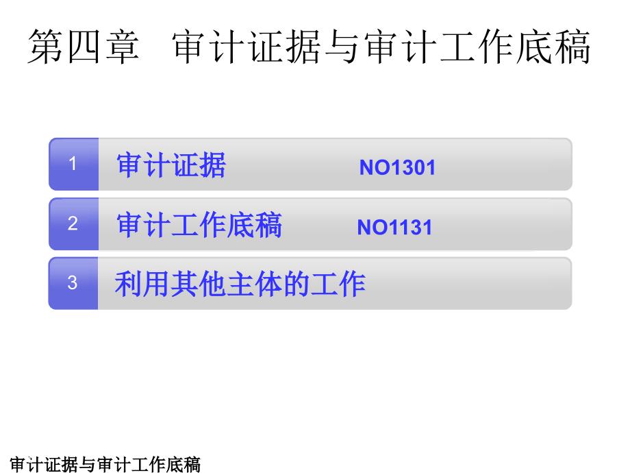 第四章-审计证据与审计工作底稿课件_第1页