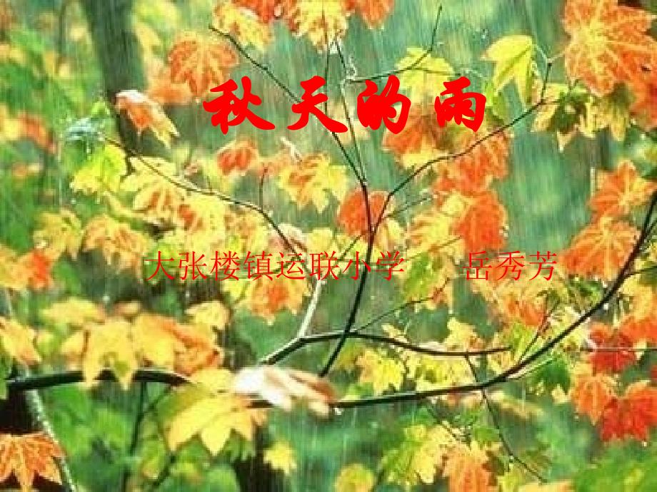 《秋天的雨》_第1页