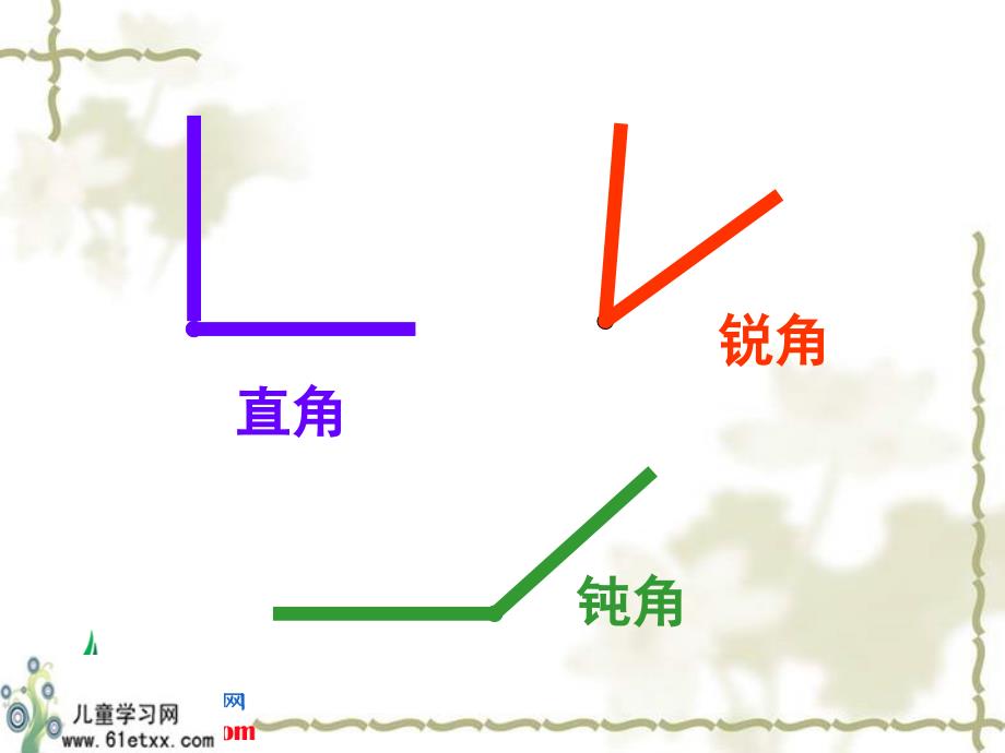 北师大版四年级数学上册课件角的度量角的分类和画角_第3页