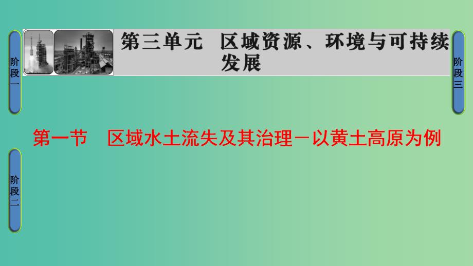 高中地理第3单元区域资源环境与可持续发展第1节区域水土流失及其治理－以黄土高原为例课件鲁教版.ppt_第1页