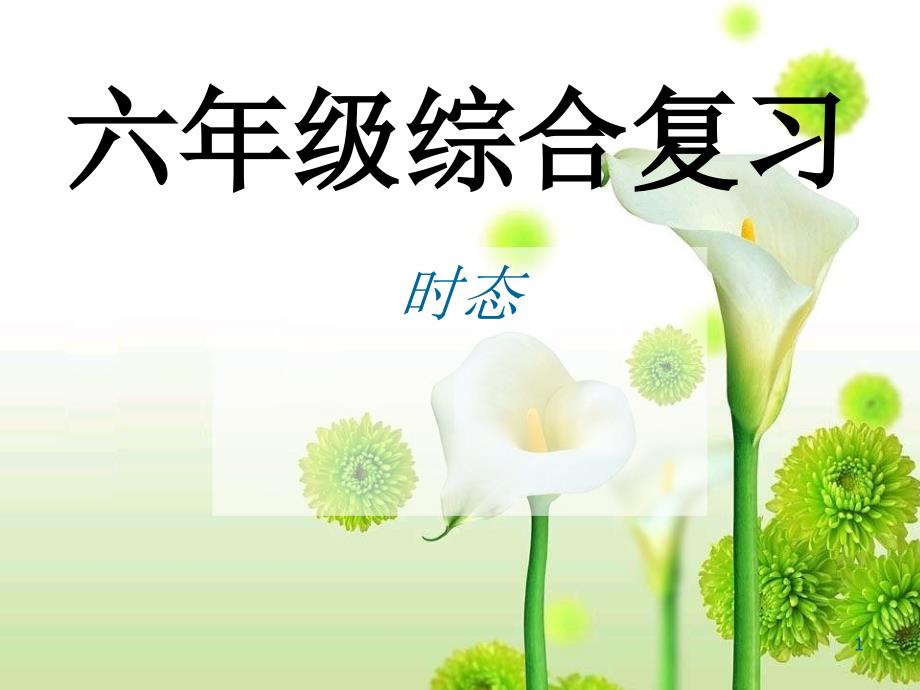 PEP六年级英语下册小学时态总复习课堂PPT_第1页